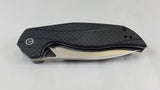 Civivi Anthropos Linerlock Black Carbon Fiber Folding Knife Flipper 903c