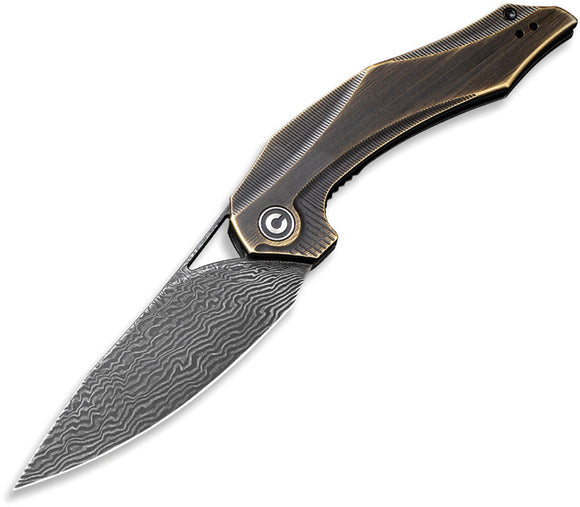 Civivi Plethiros Linerlock Brass Folding Knife 904ds3