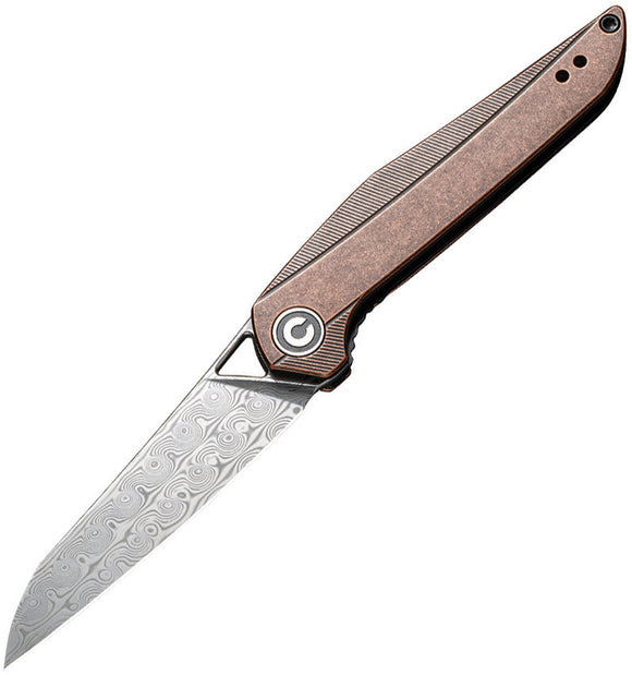 Civivi McKenna Linerlock Copper Damascus Folding Knife 905ds2