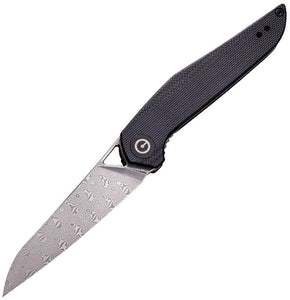 Civivi Mckenna Linerlock Black G10 Folding Damascus Steel Pocket Knife 905DS