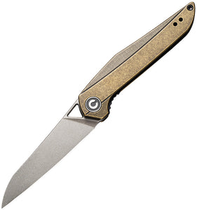 Civivi McKenna Linerlock Brass Folding Pocket Knife 905d