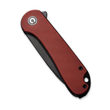 Civivi Elementum Linerlock Burgundy G10  D2 Folding Knife 907A1