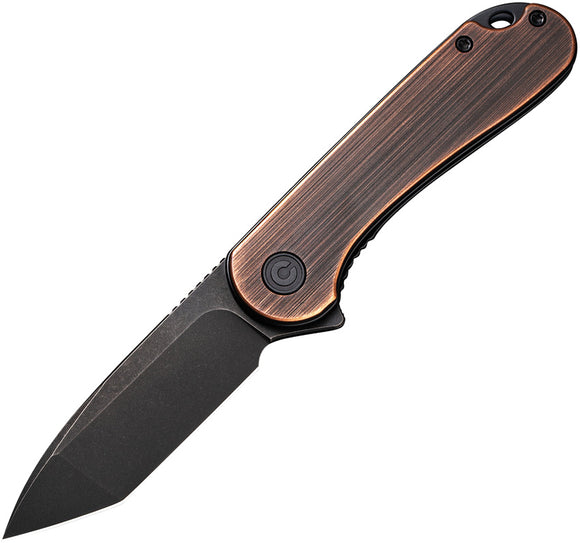 Civivi Elementum Linerlock Hand Rubbed Copper Folding D2 Steel Tanto Knife 907TB