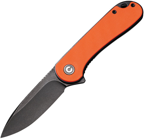 Civivi Elementum Linerlock Orange G10 Folding D2 Steel Drop Pt Pocket Knife 907Y