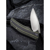 Civivi Incite Linerlock Green Folding D2 Flipper Pocket Knife
