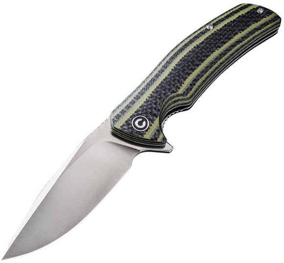 Civivi Incite Linerlock Green Folding D2 Flipper Pocket Knife