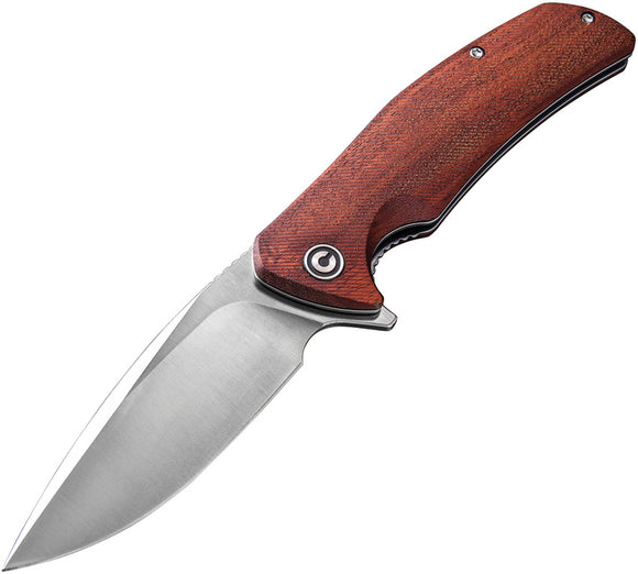Civivi Incite Linerlock Wood Folding D2 Flipper Pocket Knife
