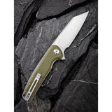 Civivi Brigand Linerlock Coarse Green G10 Folding D2 Steel Pocket Knife 909A