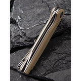 Civivi Brigand Linerlock Coarse Tan G10 Folding D2 Steel Pocket Knife 909B