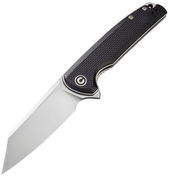 Civivi Brigand Linerlock Black Coarse G10 Folding D2 Steel Pocket Knife 909C