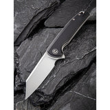 Civivi Brigand Linerlock Black Coarse G10 Folding D2 Steel Pocket Knife 909C