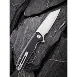 Civivi Brigand Linerlock Black Coarse G10 Folding D2 Steel Pocket Knife 909C