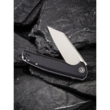 Civivi Brigand Linerlock Black Coarse G10 Folding D2 Steel Pocket Knife 909C