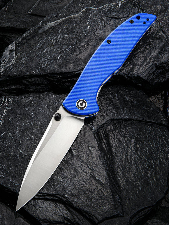 Civivi Governor Linerlock Blue G10 Folding D2 Steel Pocket Knife 911B