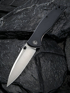 Civivi Governor Linerlock Black G10 Folding D2 Steel Pocket Knife 911C
