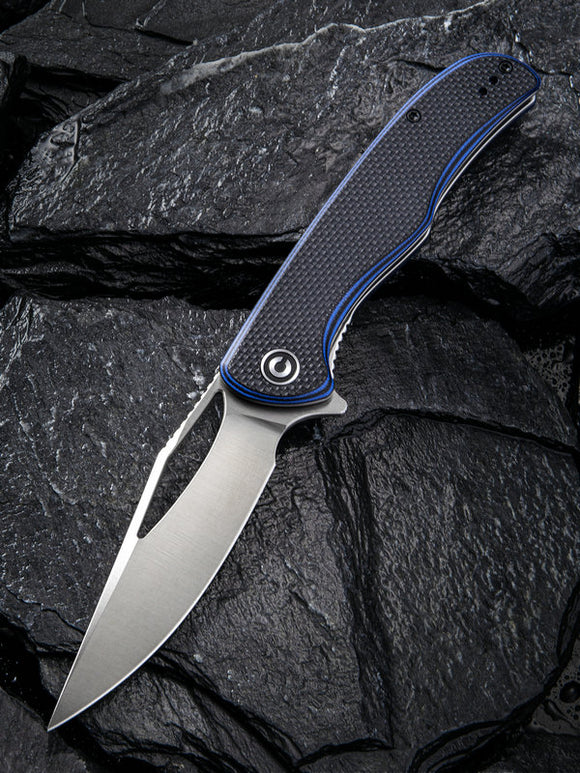 Civivi Shredder Linerlock Blue/Black G10 Folding D2 Steel Pocket Knife 912A