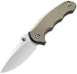 Civivi Hooligan Linerlock Dark Earth Folding Knife 913a