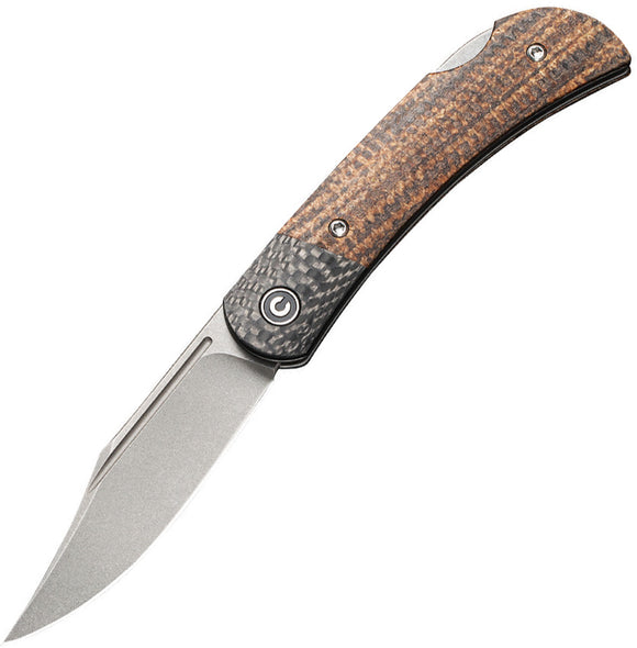 Civivi Rustic Gent Lockback Micarta Folding Pocket Knife 914e