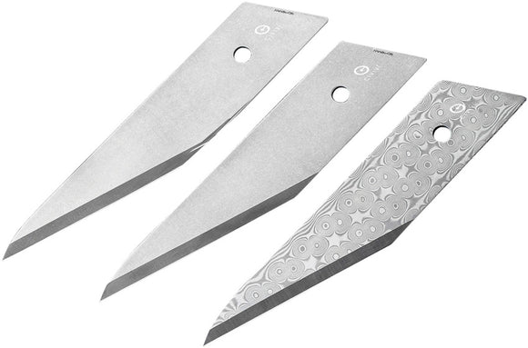 Civivi Replacement Tanto 9Cr18MoV Damascus Utility Blades Set of Three A03A