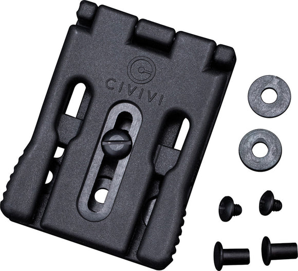 Civivi T-Clip Black Fiber-Glass Reinforced Nylon Belt Mount Sheath Clip A04A