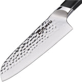 Coolhand Santoku Black Smooth G10 440C Stainless Kitchen Knife 7197CG10