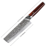 Coolhand Nakiri Cocobolo Wood Damascus Steel Kitchen Knife 7197DCB