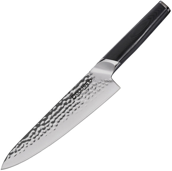 Coolhand Chef's Black Smooth G10 440C Stainless Kitchen Knife 7198CG10