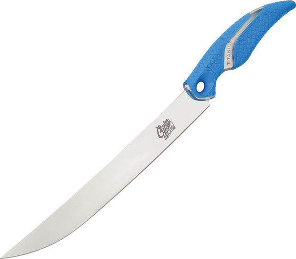 Camillus Cuda Fishing Blue Stainless Semi Flex Fixed Blade Fillet Knife 18120