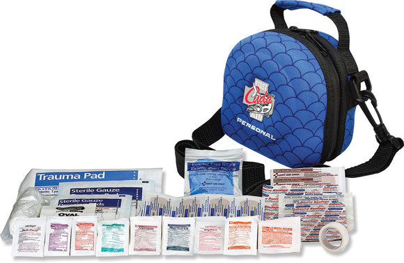Camillus Cuda Fishing Blue Personal First Aid Kit Set w/ Gauze & Gloves 18140