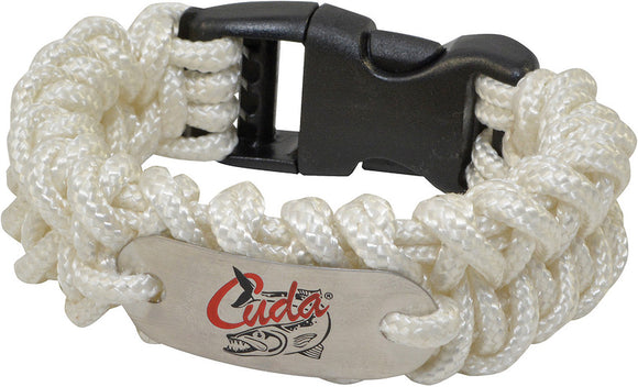 Camillus Cuda Fishing Brand Small Women's White Paracord Bracelet 18338