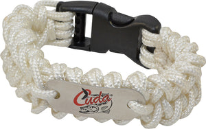 Camillus Cuda Fishing Brand Large Women's White Paracord Bracelet 18339