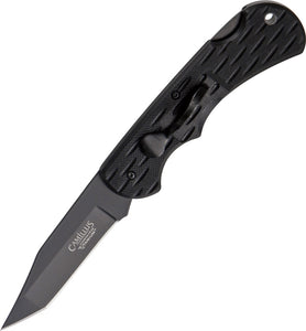 Camillus Ti Lev-R-Lok Black G-10 Folding AUS-8 Stainless Pocket Knife 19064