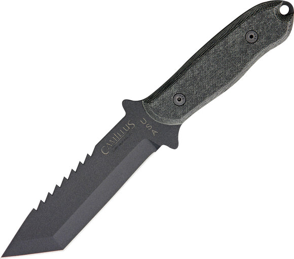 Camillus Heathen Black Micarta 1095 High Carbon Steel Fixed Blade Knife 19094