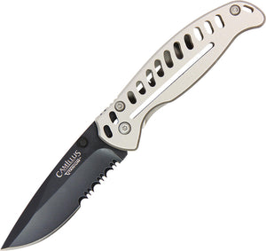 Camillus EDC3 Linerlock Stainless Folding AUS-8 Serrated Pocket Knife 19166