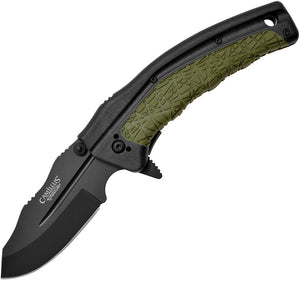 Camillus FK Linerlock Green/Black Folding AUS-8 Stainless Pocket Knife 19285