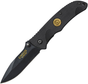 Camillus Rimfire .270 Linerlock Black G10 Folding AUS-8 Pocket Knife 19472