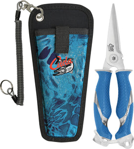 Camillus Cuda Fishing Brand Blue Stainless Snip w/ Camo Belt Sheath 23010