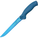 Camillus AquaTuff Fillet 6'' Blue Carbide Stainless Fixed Blade Knife 23045