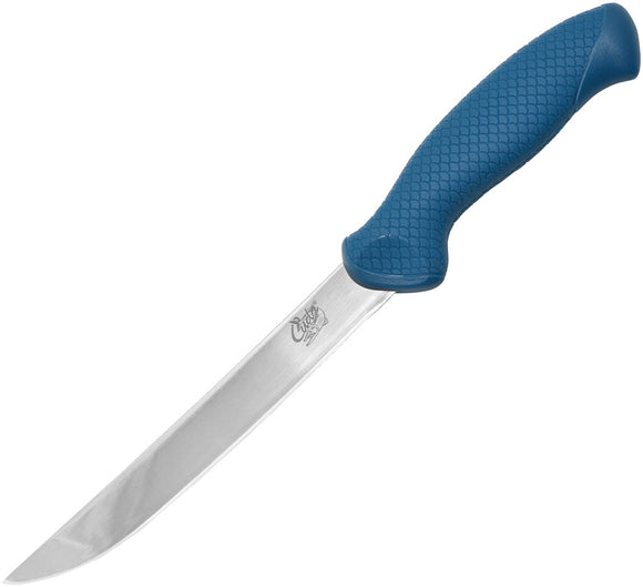 Camillus AquaTuff Wide Fillet Blue Carbide Stainless Fixed Blade Knife 23046