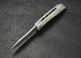 CMB Made Knives Blaze Linerlock Jade G10 Folding D2 Steel Pocket Knife 06J