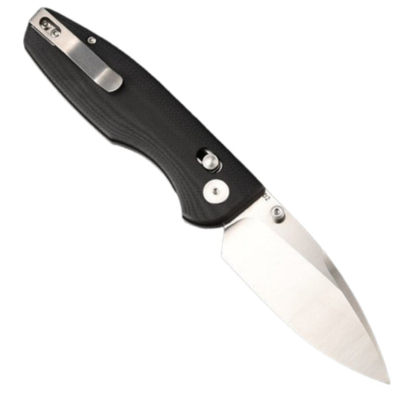 CMB Made Knives Predator Pocket Knife Black G10 Folding D2 Steel Blade 08BW