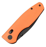 CMB Made Knives Predator Pocket Knife Orange G10 Folding Black D2 Blade 08GB