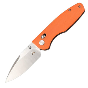 CMB Made Knives Predator Pocket Knife Orange G10 Folding D2 Steel Blade 08GW