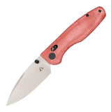 CMB Made Knives Predator Pocket Knife Red Micarta Folding D2 Steel Blade 08RW