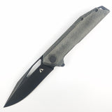 CMB Made Knives Lurker Pocket Knife Linerlock Black Micarta Folding D2 Steel 10B