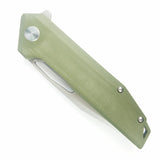 CMB Made Knives Lurker Pocket Knife Linerlock Green G10 Folding D2 Steel 10C