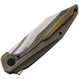 CMB Made Knives Dagon Pocket Knife Framelock Bronze Titanium Folding M390 11C