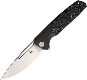 CMB Made Knives Darma Linerlock Titanium & Aluminum Carbon Fiber M390 Knife 12D