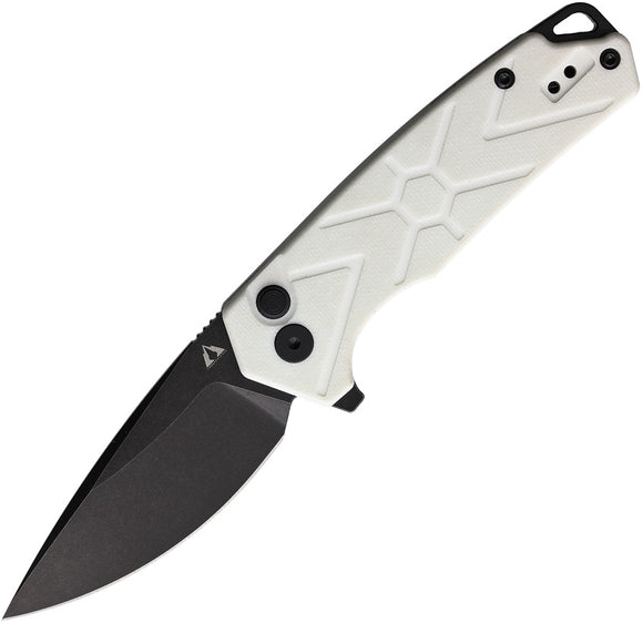 CMB Made Knives TNB Button Lock White G10 Folding 14C28N Pocket Knife 14W