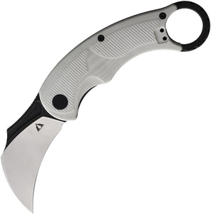 CMB Made Knives Falcon Linerlock White G10 Folding AUS-10 Pocket Knife C01W